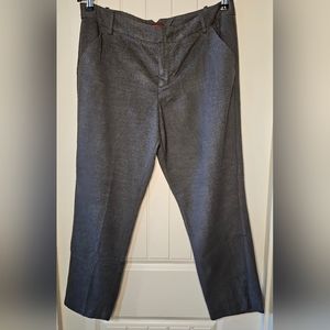 [MERONA] Charcoal Gray Straight Leg Stretch Capri/Ankle 《14》